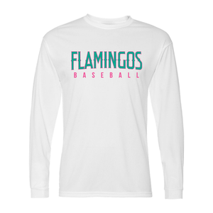 Flamingos Baseball Performance Long Sleeve