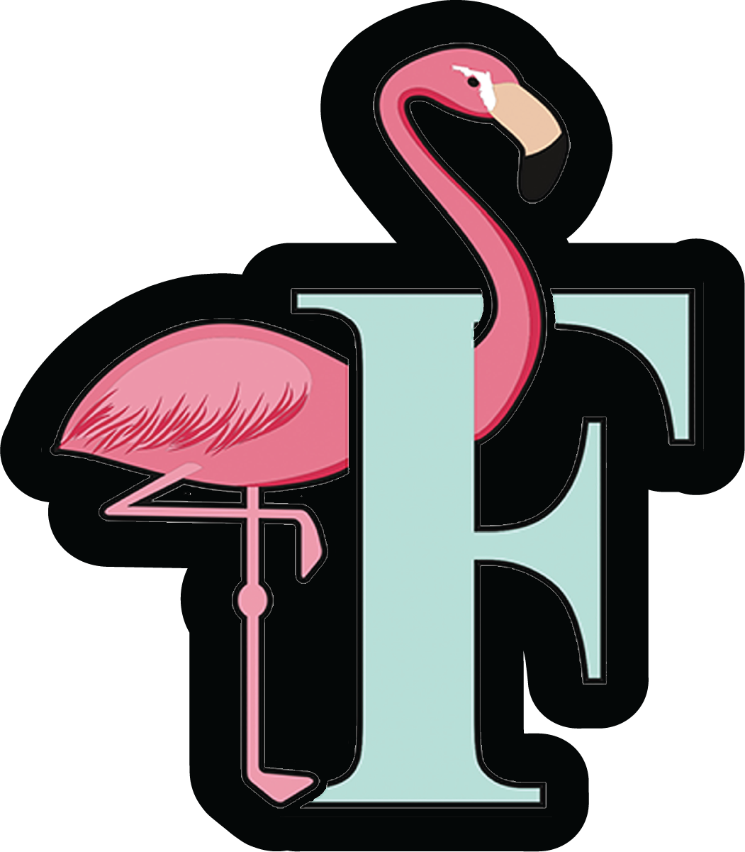 SF Flamingo Logo Sticker