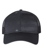 Load image into Gallery viewer, Outdoor Cap Debossed Stars and Stripes Mesh Back. (If customizing, add text and color in notes at cart before checkout)