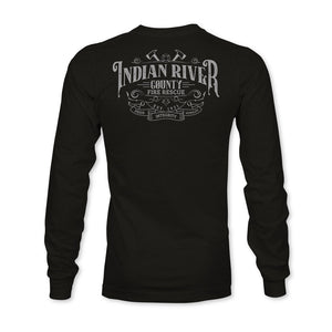 Indian River County Vintage Heather Black Long Sleeve